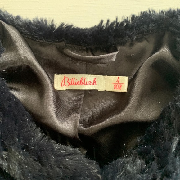 Girls billieblush faux fur jacket [size 4] - Picture 5 of 7